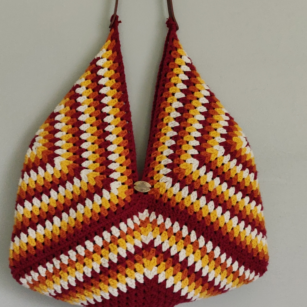 Handcrafted Multicolor Crochet Bag